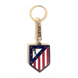 Llavero Atletico de Madrid escudo dorado